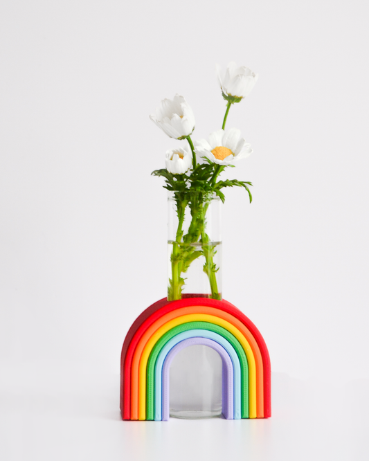 Rainbow Bud Vase