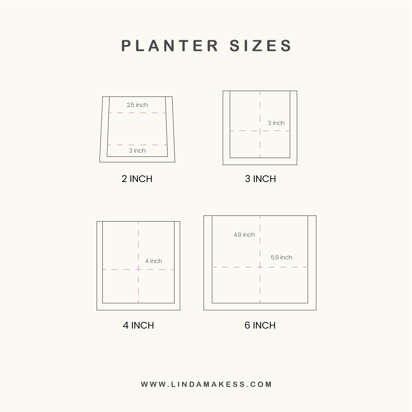 Solid Color Concrete Planter