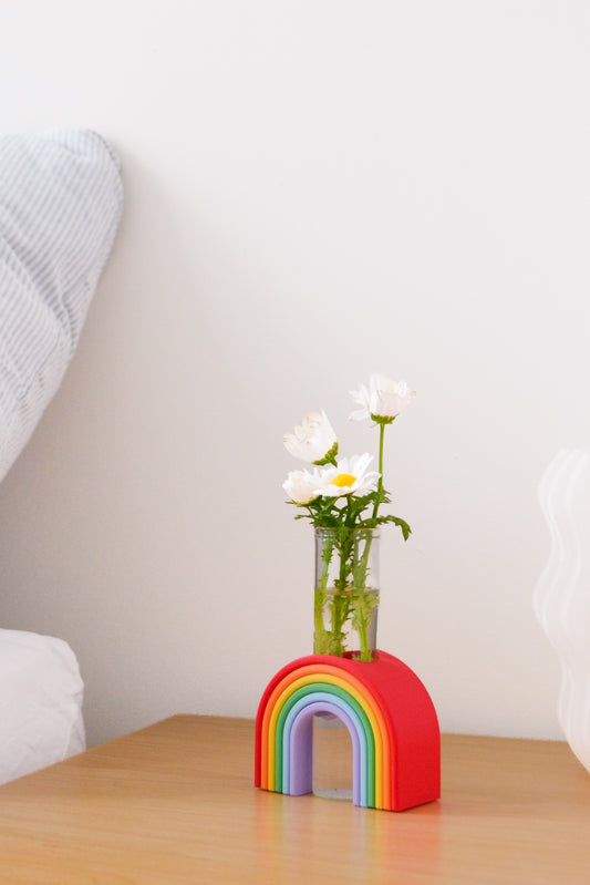 Rainbow Bud Vase